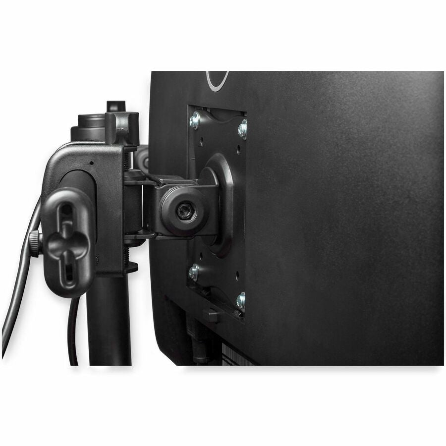 StarTech.com Desk Mount for Monitor - Black - Height Adjustable - 2 Display(s) Supported - 27" Screen Support - 35.27 lb Load Capacity - 75 x 75, 100 x 100 - Steel, Aluminum, Plastic - 1 Each