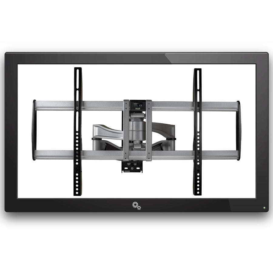 StarTech.com Wall Mount for Flat Panel Display, TV, LCD Display, LED Display, Curved Screen Display - Black, Silver