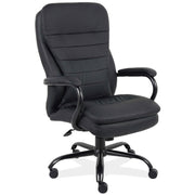 OfficeSource Big & Tall Big and Tall Executive High Back with Black Frame - Black PU Leather