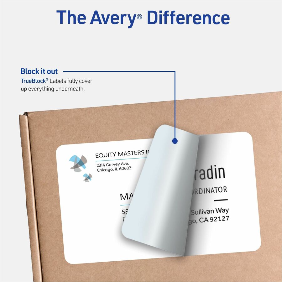 5 1/2" Width x 8 1/2" Length - Permanent Adhesive - Rectangle - Inkjet - Matte - White - Paper - Permanent Adhesive, Jam Resistant, Smudge Resistant, Customizable, Stick & Stay - 2 / Sheet - 25 Total Sheets - 50 Total Label(s) - 1 Pack