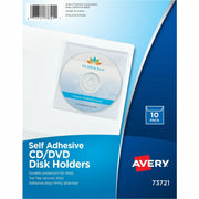 10 x CD/DVD Capacity - Top Loading - Clear - Vinyl - 1 Pack