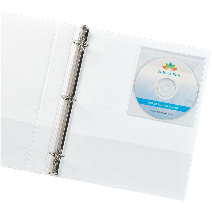 10 x CD/DVD Capacity - Top Loading - Clear - Vinyl - 1 Pack