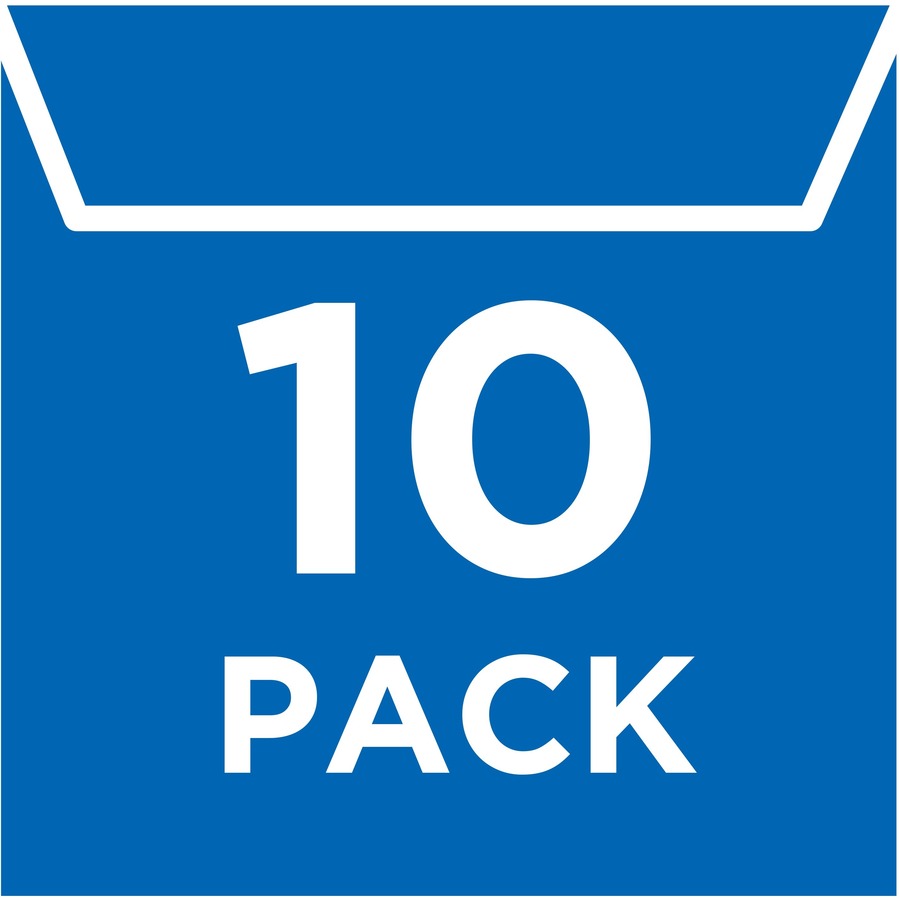 10 x CD/DVD Capacity - Top Loading - Clear - Vinyl - 1 Pack