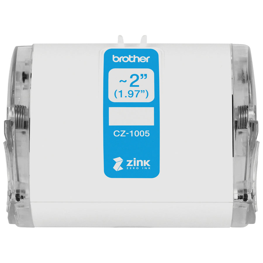 Brother Multipurpose Label - 1 31/32" Width - Zero Ink (ZINK) - Paper - Water Resistant - 1 Each