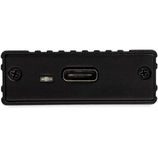 StarTech.com Drive Enclosure - USB 3.1 Type C Host Interface - UASP Support External - Black - 1 x SSD Supported - 1 x Total Bay - Aluminum, Plastic