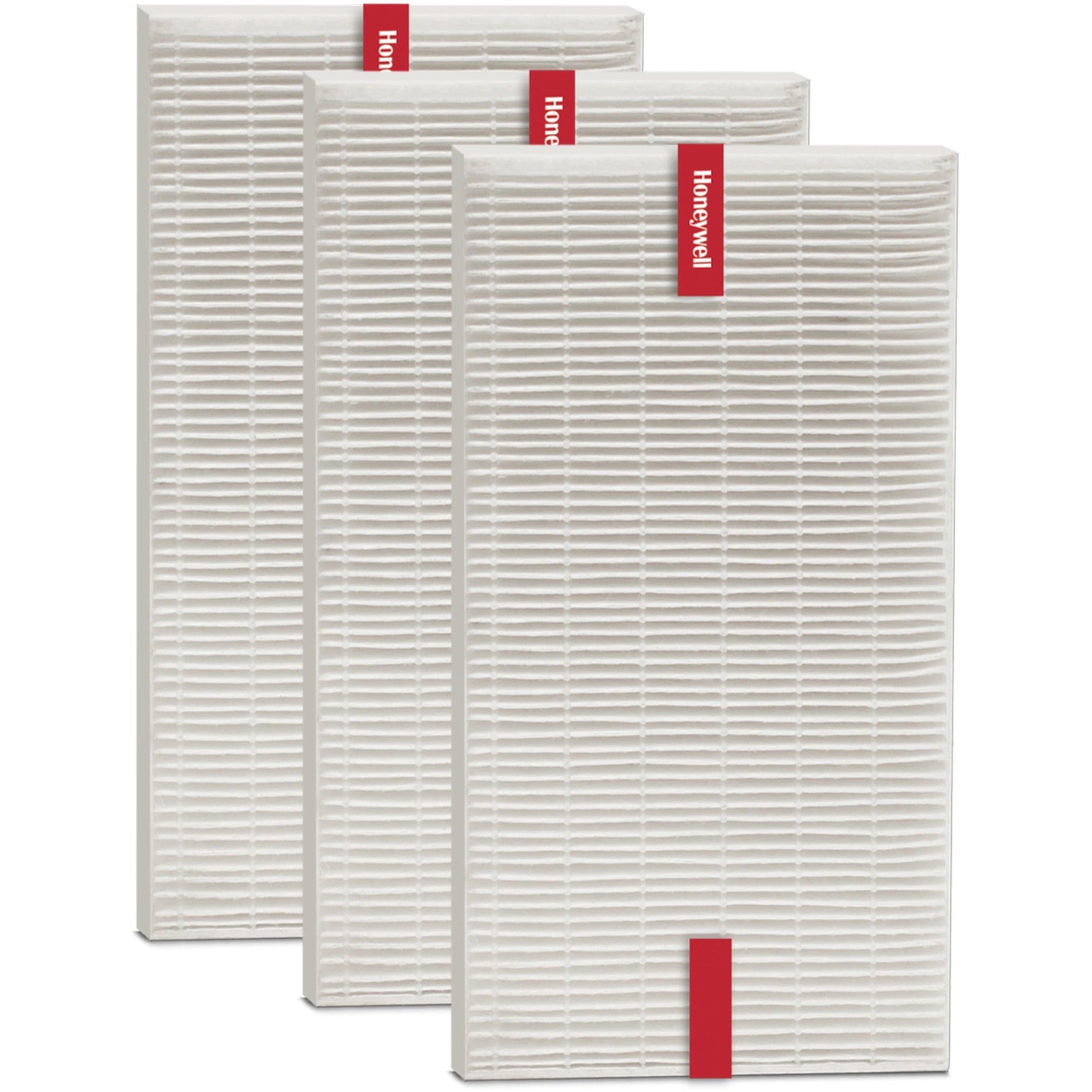 Honeywell HEPA Air Purifier R Filter, 3 Pack, White, 10.3" x 6.7" x 1.6"