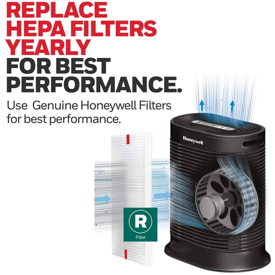 Honeywell HEPA Air Purifier R Filter, 3 Pack, White, 10.3" x 6.7" x 1.6"