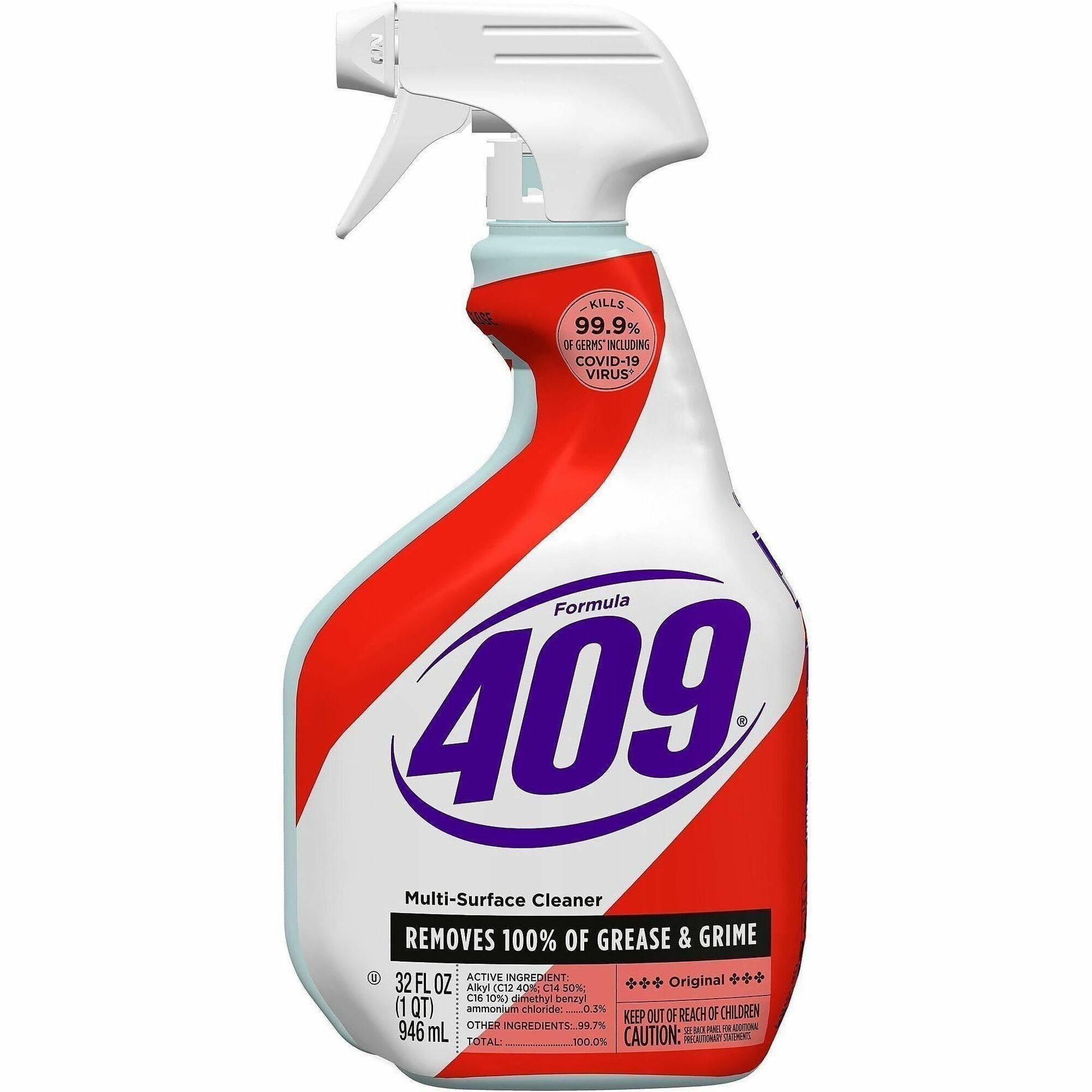 Formula 409 Multi-Surface Cleaner Spray, Original Scent, 32 fl oz, White/Red, 1 Each