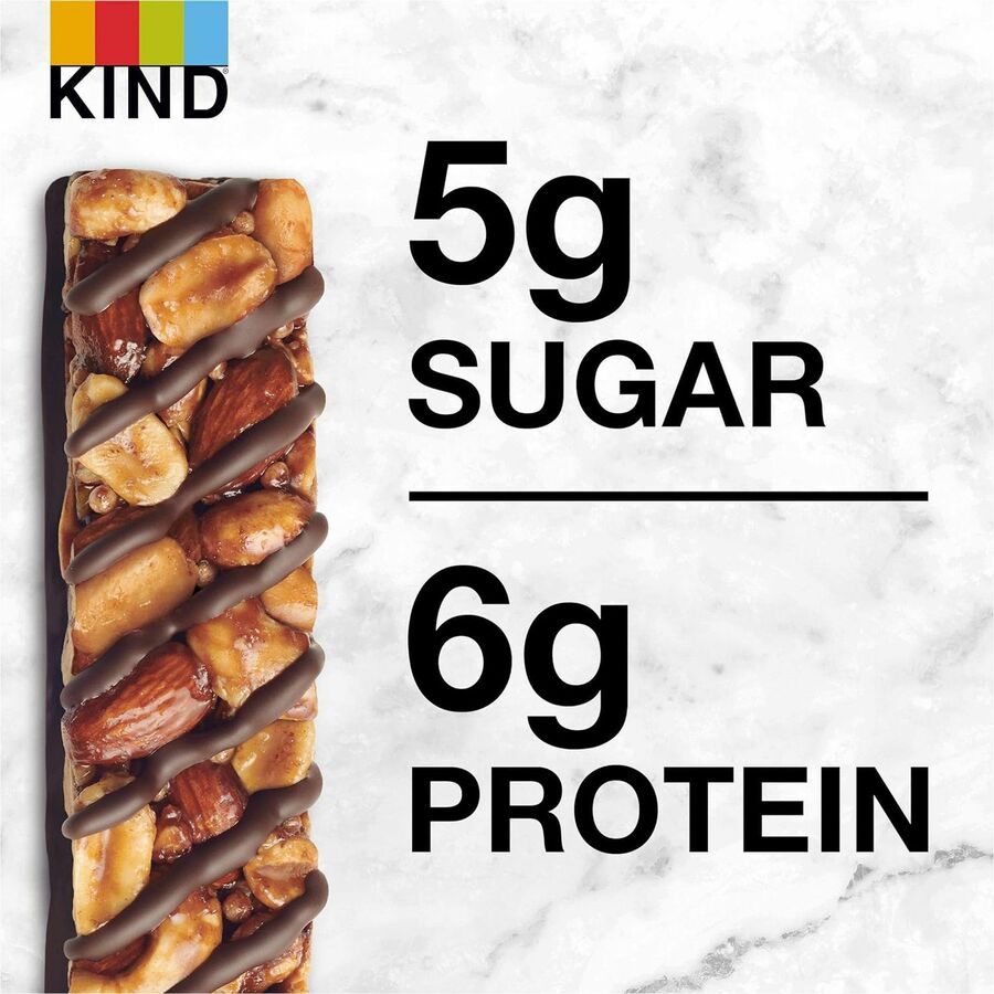 Gluten-free, Trans Fat Free, Sulfur dioxide-free, Low Sodium, No Artificial Flavor, Low Glycemic - Salted Caramel Dark Chocolate Nut - 1.40 oz - 12 / Box
