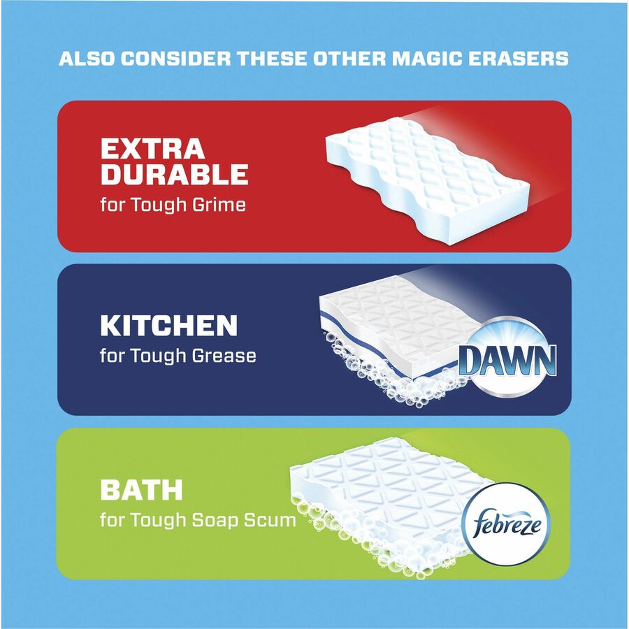 Mr. Clean Magic Eraser Pads - For Multipurpose - Pad - Sturdy - White - 6 / Pack