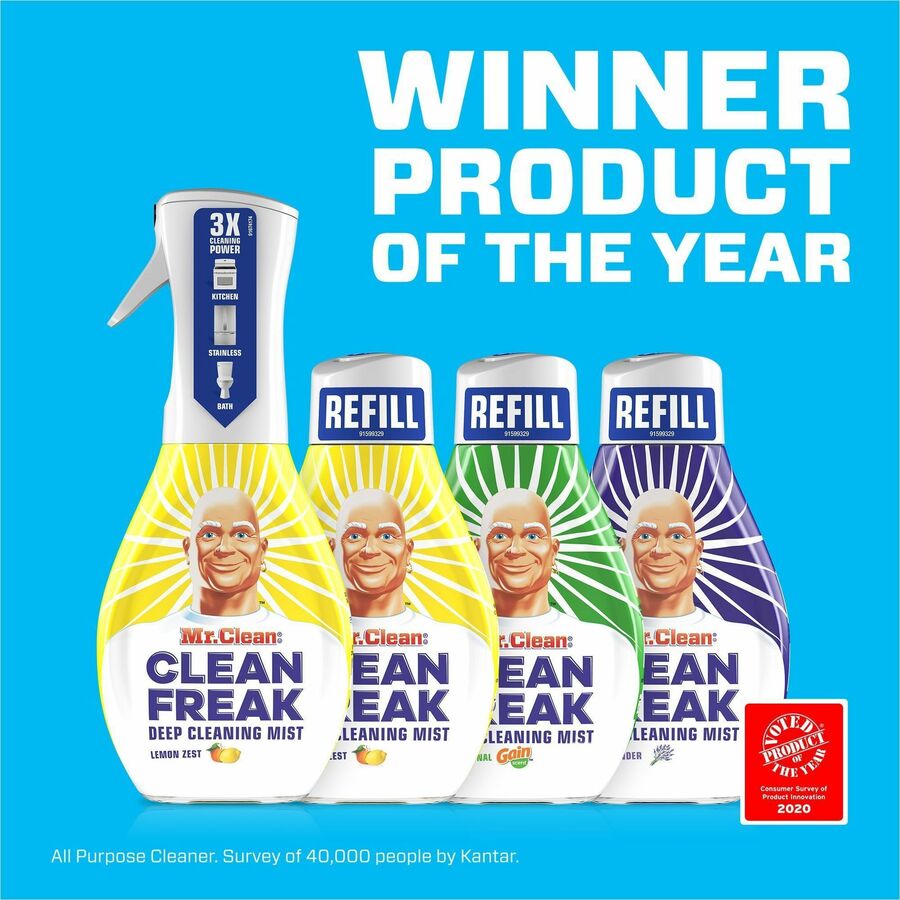 Mr. Clean Deep Cleaning Mist - 16 fl oz (0.5 quart) - Gain Scent - Easy to Use, Disinfectant, Deodorize - Multi - 1 Each