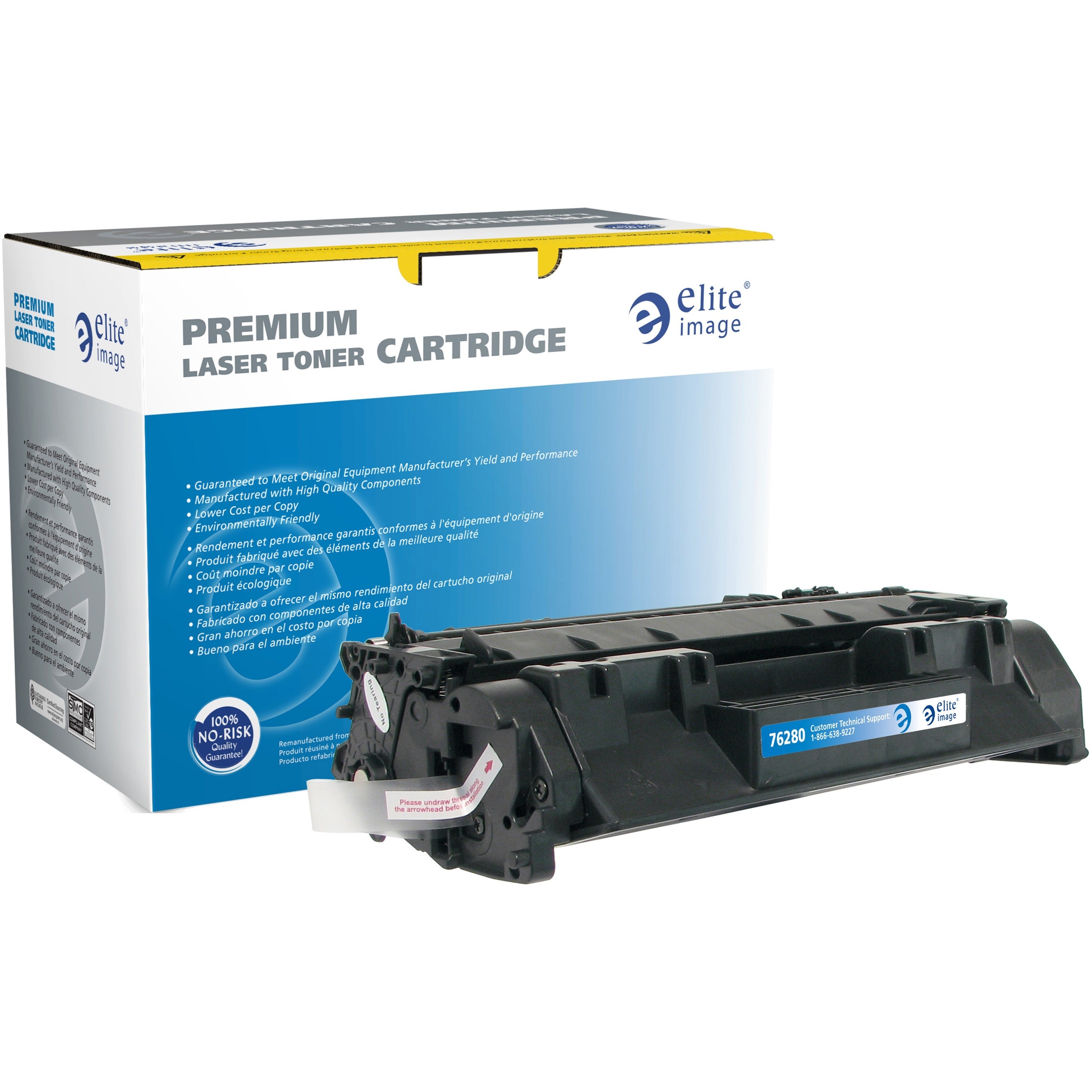 Elite Image Remanufactured Extended Yield Laser Toner Cartridge 05A (CE505A) - Black - 1 Each
