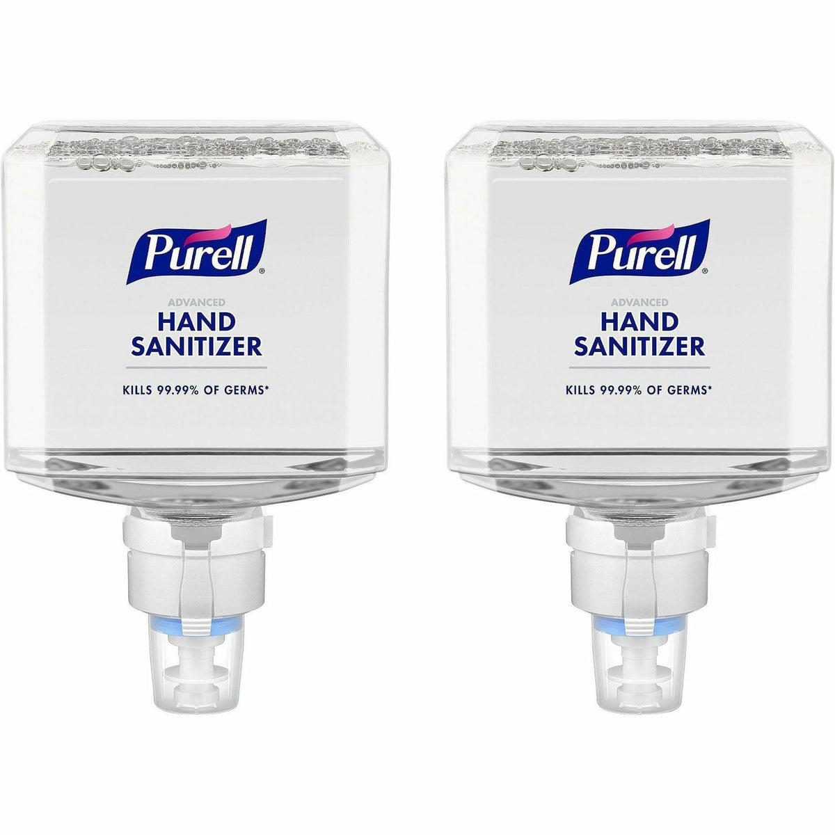 PURELL&reg; Advanced Hand Sanitizer Foam Refill - Clean Scent - 1.27 quart - Touchless Dispenser - Kill Germs - Hand - Clear - Dye-free, Bio-based - 2 / Carton