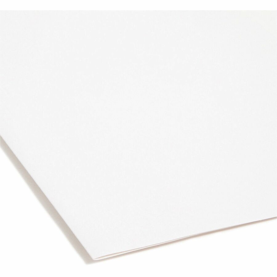 Smead FasTab 1/3 Tab Cut Letter Recycled Hanging Folder - 8 1/2" x 11" - Assorted Tab Position - 11 pt. - White - 10% Recycled - 20 / Box