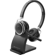 USB - Wired/Wireless - Bluetooth - 33 ft - Over-the-head - Noise Cancelling Microphone - Black