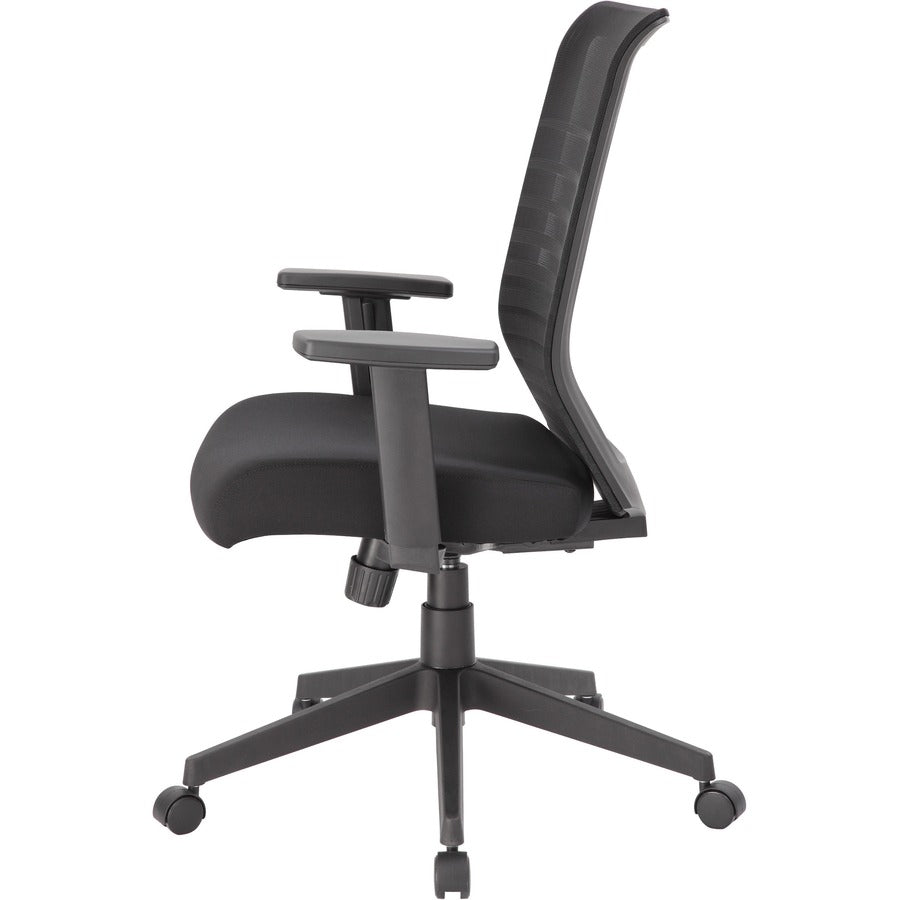 Boss Mesh Task Chair - Black Seat Color - Black Back Color - Mesh Back Material - Black Frame Color - 5-star Base - 1 Each