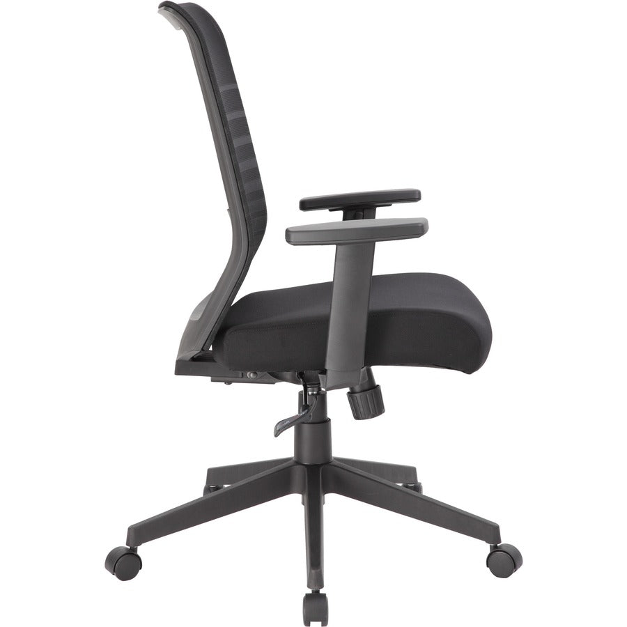Boss Mesh Task Chair - Black Seat Color - Black Back Color - Mesh Back Material - Black Frame Color - 5-star Base - 1 Each