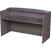 Boss Reception Desk, Driftwood Finish, 42" H x 71" W x 30" D, 1 Each