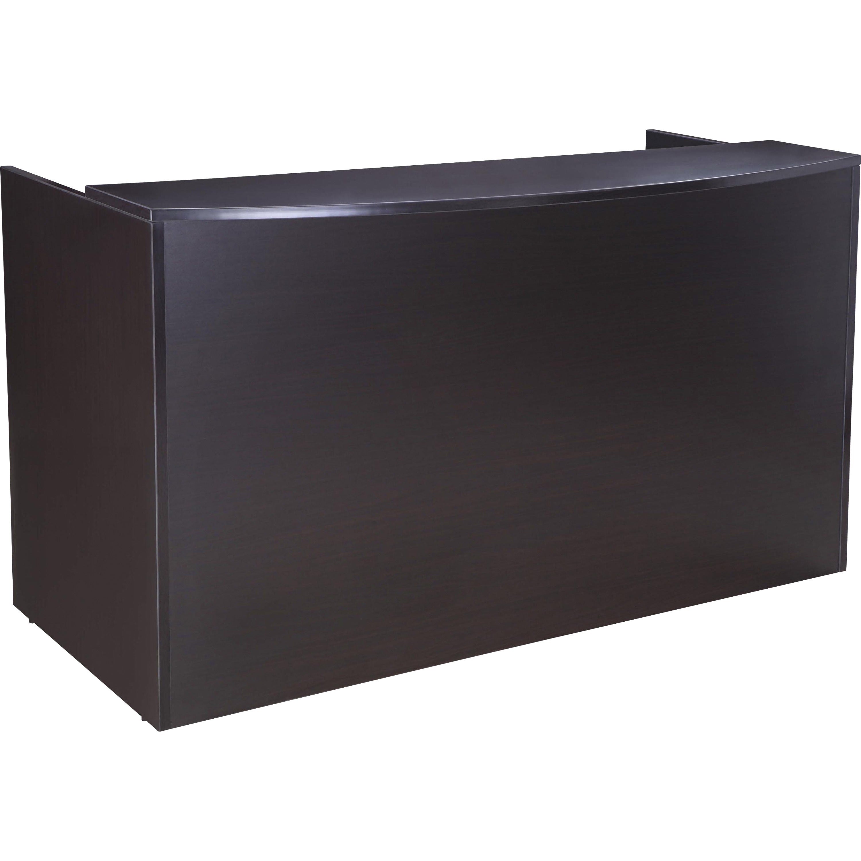 Boss Reception Desk, Mocha Finish, 42" H x 71" W x 30" D, 1 Each