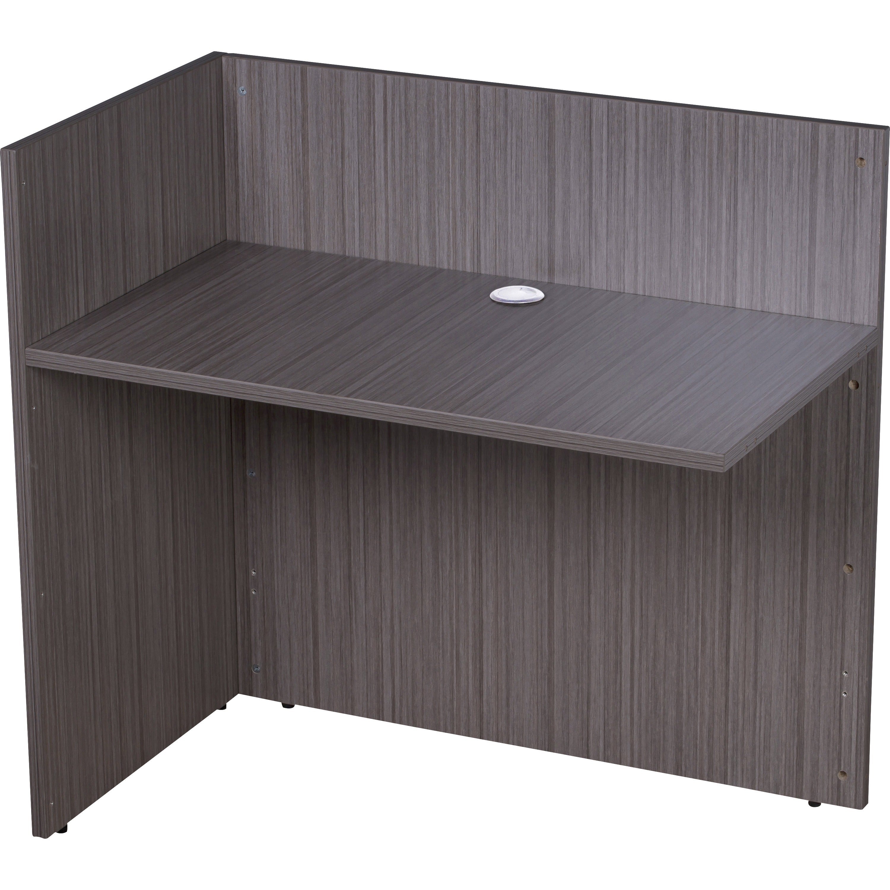 Boss Reception Return Shell, Driftwood Laminate, 29" H x 42" W x 24" D, 1 Each