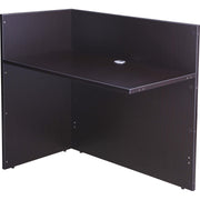 Boss Reception Return Shell, Mocha Laminate, 29" H x 42" W x 24" D, 1 Each