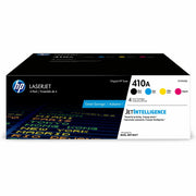 HP 410A (CF410AQ) Original Laser Toner Cartridge - Combo Pack - Black, Cyan, Magenta, Yellow - 4 / Carton