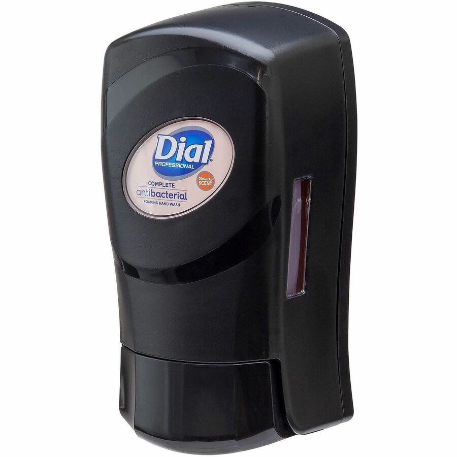 Dial FIT Manual Foam Soap Dispenser - Manual - 1.27 quart Capacity - Refillable, Durable - Slate - 1 Each
