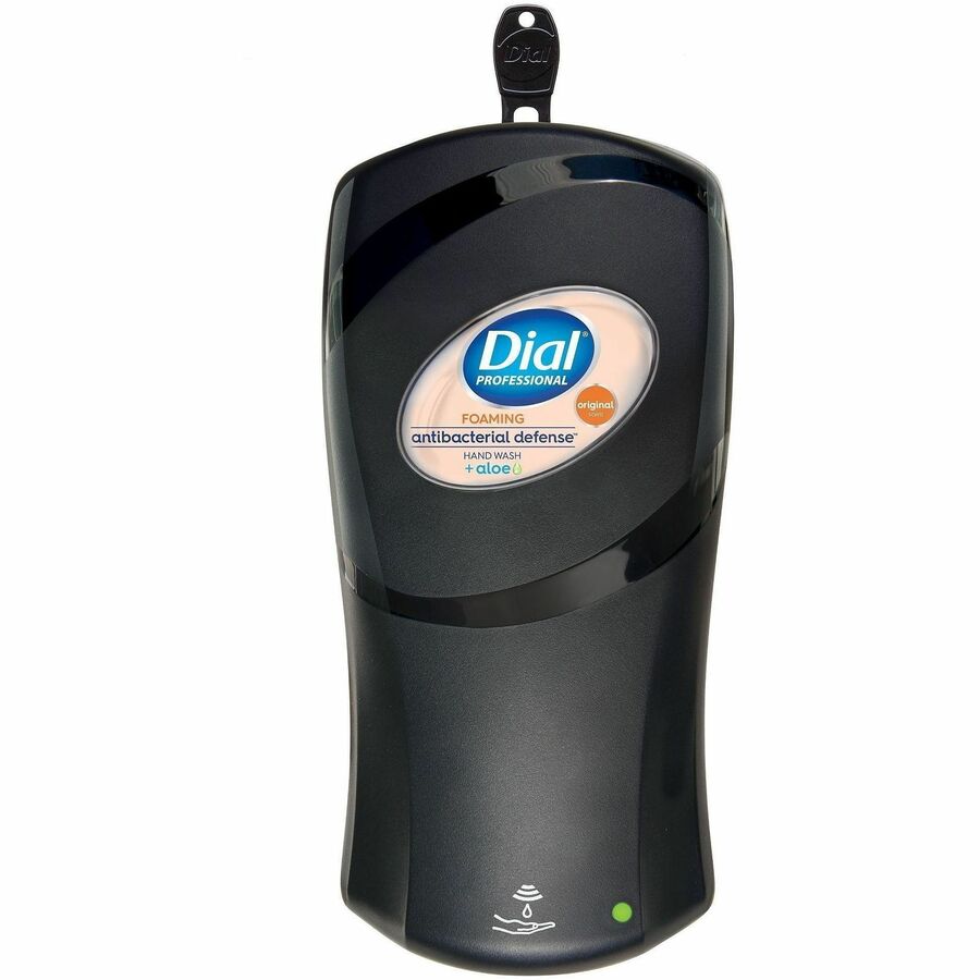 Dial FIT Touch-Free Dispenser - Automatic - 1.06 quart Capacity - Support 4 x D Battery - Refillable, Durable, Touch-free - Slate - 1 Each