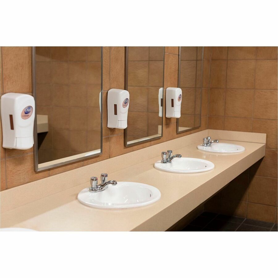 Dial FIT Manual Foam Soap Dispenser - Manual - 1.27 quart Capacity - Refillable, Durable - Ivory - 1 Each