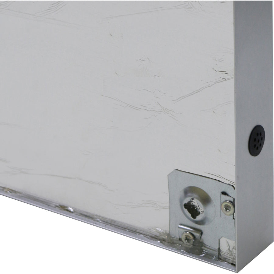 Ghent 1 Door Enclosed Vinyl Bulletin Board with Satin Aluminum Frame, 36" x 24", Silver Surface, Locking Hinged Door, 1 Each