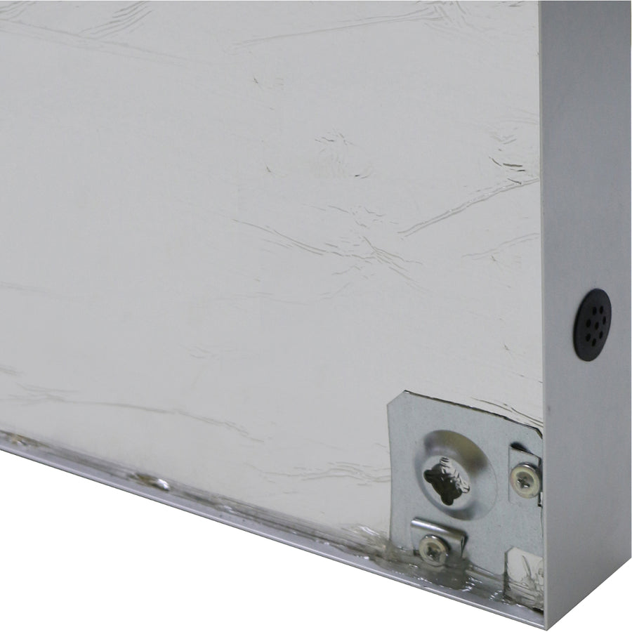 Ghent 1 Door Enclosed Vinyl Bulletin Board with Satin Aluminum Frame, 36" x 30", Silver Surface, Locking Hinged Door, 1 Each