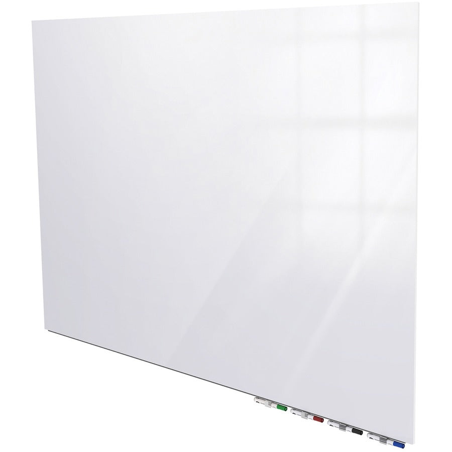 Ghent Aria Low Profile Glass Whiteboard - 36" (3 ft) Width x 24" (2 ft) Height - Tempered Glass Surface - White Back - Rectangle - Horizontal/Vertical - Magnetic - Square Corner, Recyclable - 1 Each - TAA Compliant