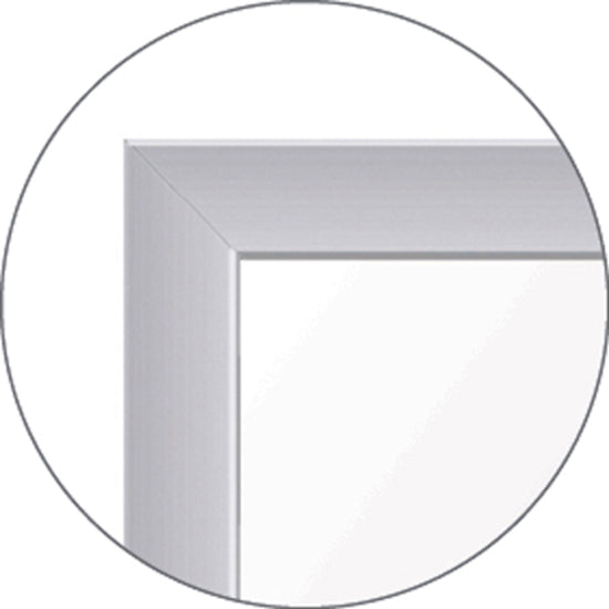 Ghent Grid Whiteboard, 48" x 36", White Steel Surface, Satin Aluminum Frame, Magnetic, Grid Pattern, Stain/Ghost/Fade Resistant, Accessory Tray, 1 Each