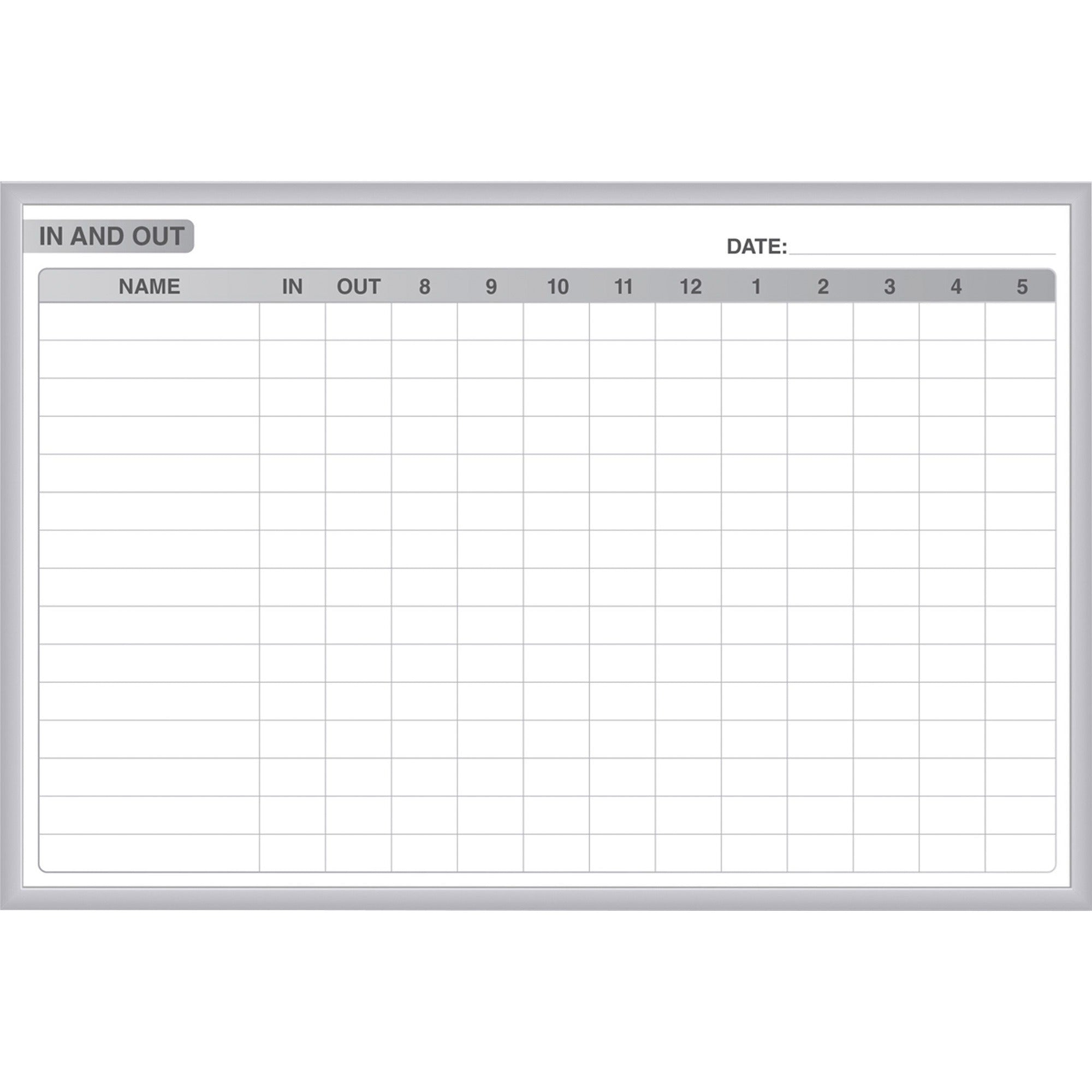 Ghent Dry Erase Board, 72" x 48", White Steel Surface, Satin Aluminum Frame, Magnetic, Stain/Ghost/Fade Resistant, Accessory Tray, 1 Each