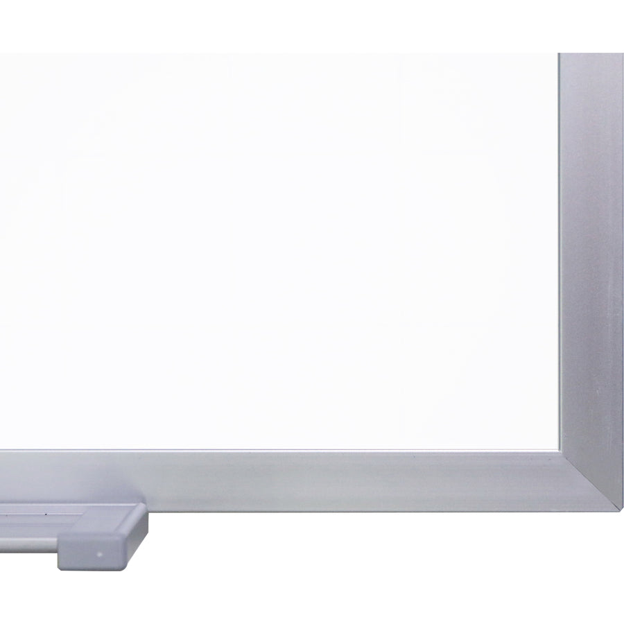 Ghent M1 Dry Erase Board, 48" x 48", White Porcelain Surface, Satin Aluminum Frame, Magnetic, Square, Accessory Tray, 1 Each