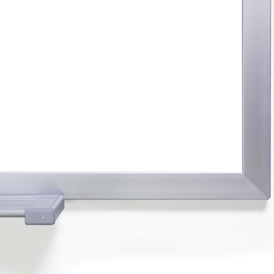 Ghent M1 Dry Erase Board, 60" x 48", White Porcelain Surface, Satin Aluminum Frame, Magnetic, Accessory Tray, 1 Each