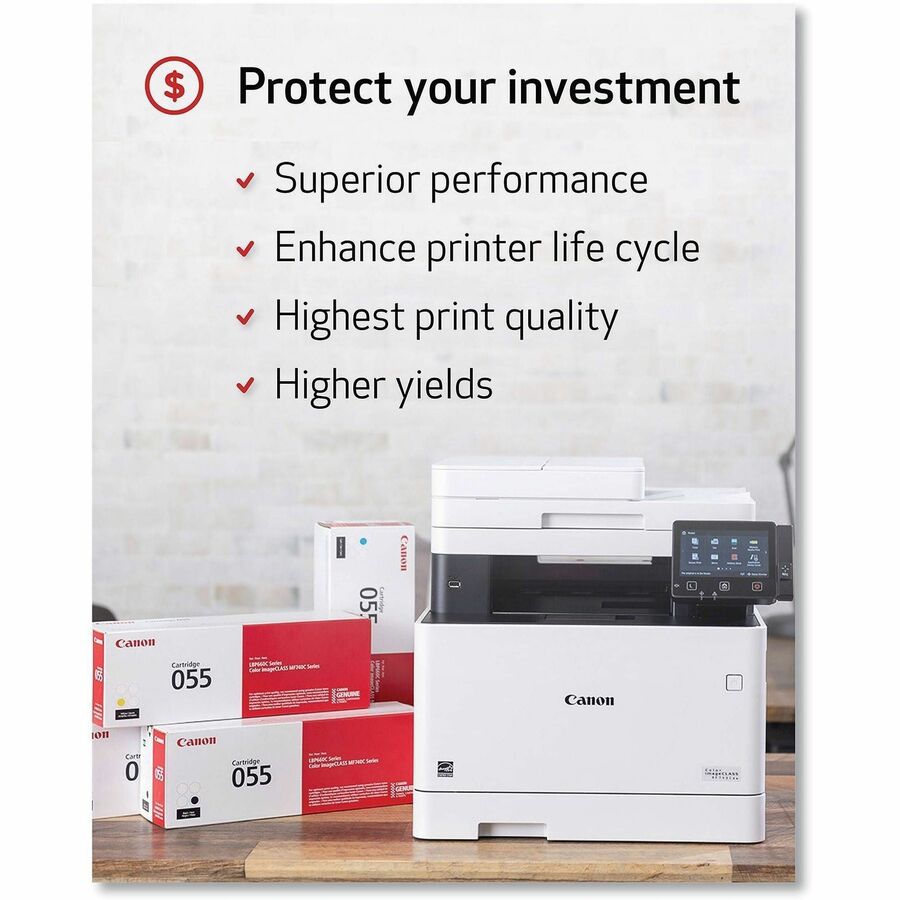 Canon 055 Original Laser Toner Cartridge - Black - 1 Pack