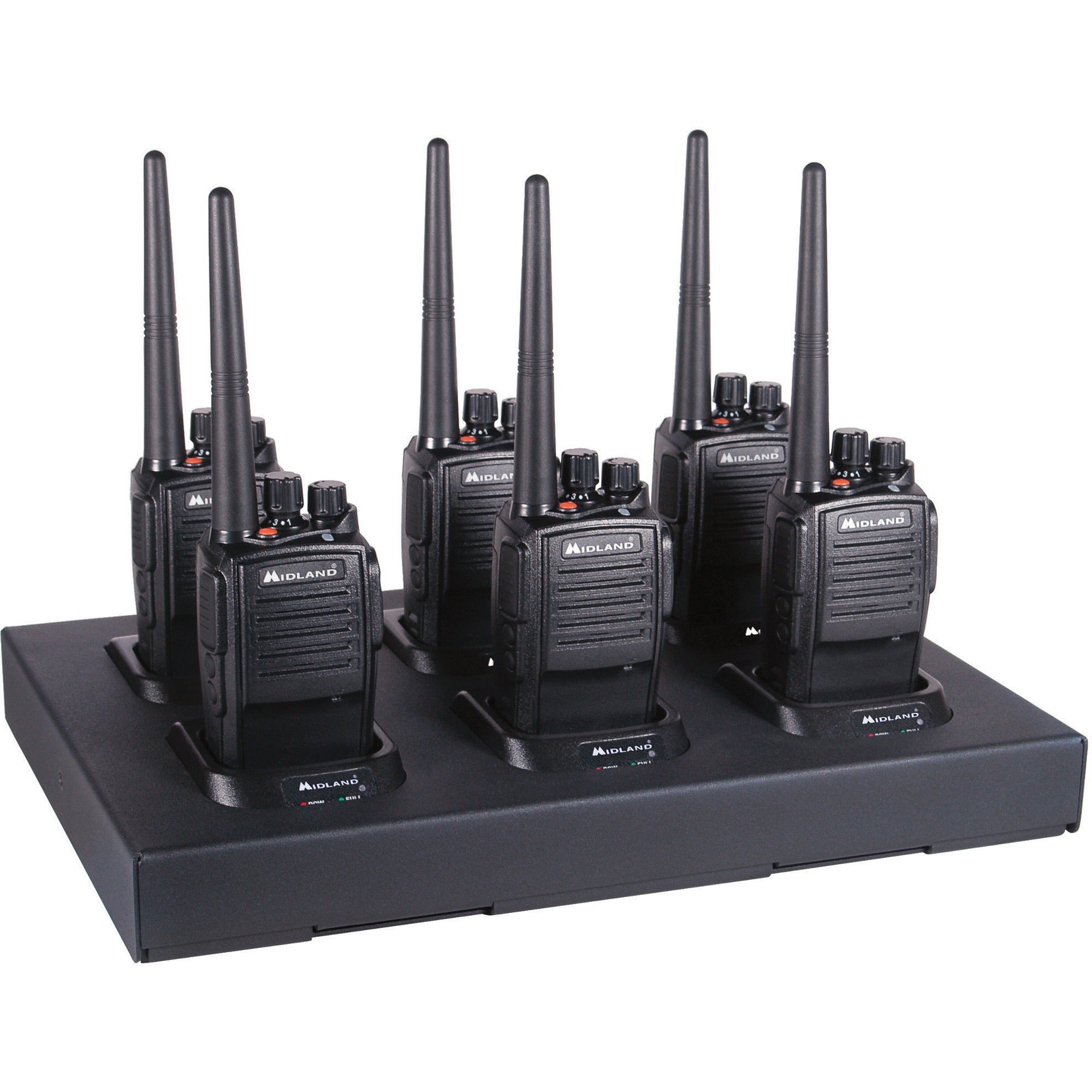 Midland MB400 Business Radio - 16 Radio Channels - 142 Total Privacy Codes - 4 W - Low Battery Indicator, Timer, Lightweight - Water Proof, Dust Proof - Lithium Ion (Li-Ion) - Black - 1 Box