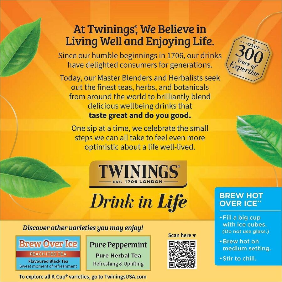 Twinings of London Lemon & Ginger Herbal Tea K-Cup
