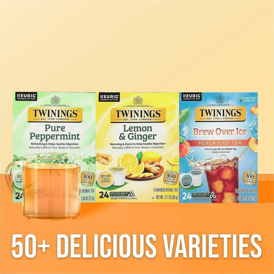 Twinings of London Lemon & Ginger Herbal Tea K-Cup