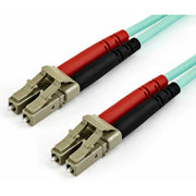 StarTech.com Fiber Optic Duplex Patch Network Cable, LC to LC, Multi-mode, 50/125 µm, 22.97 ft, LSZH Jacket, Aqua, 100 Gbit/s, 1 Each