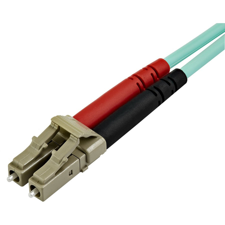 StarTech.com Fiber Optic Duplex Patch Network Cable - 22.97 ft Fiber Optic Network Cable for Network Device - First End: 2 x LC Network - Male - Second End: 2 x LC Network - Male - 10 Gbit/s - Patch Cable - 50/125 &micro;m - Aqua - 1 Each