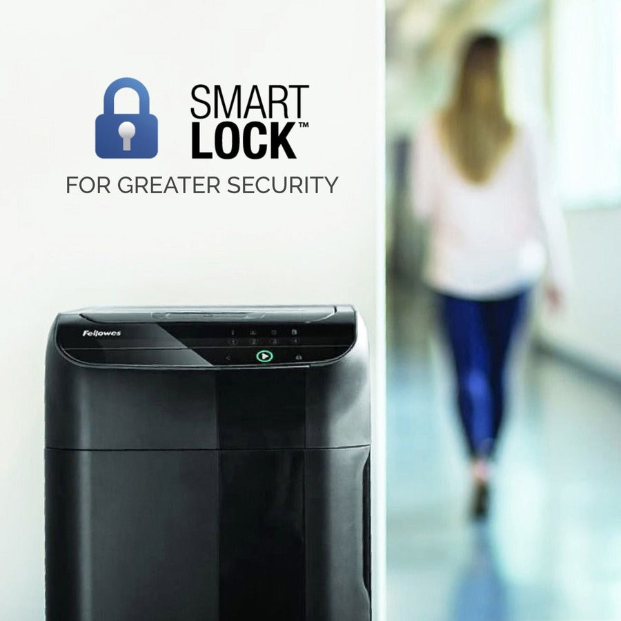 Micro Cut - 600 Per Pass - for shredding Staples, Paper Clip, Paper, Credit Card, Junk Mail - 0.078" x 0.547" Shred Size - P-5 - 9" Throat - 22 gal Wastebin Capacity - Black
