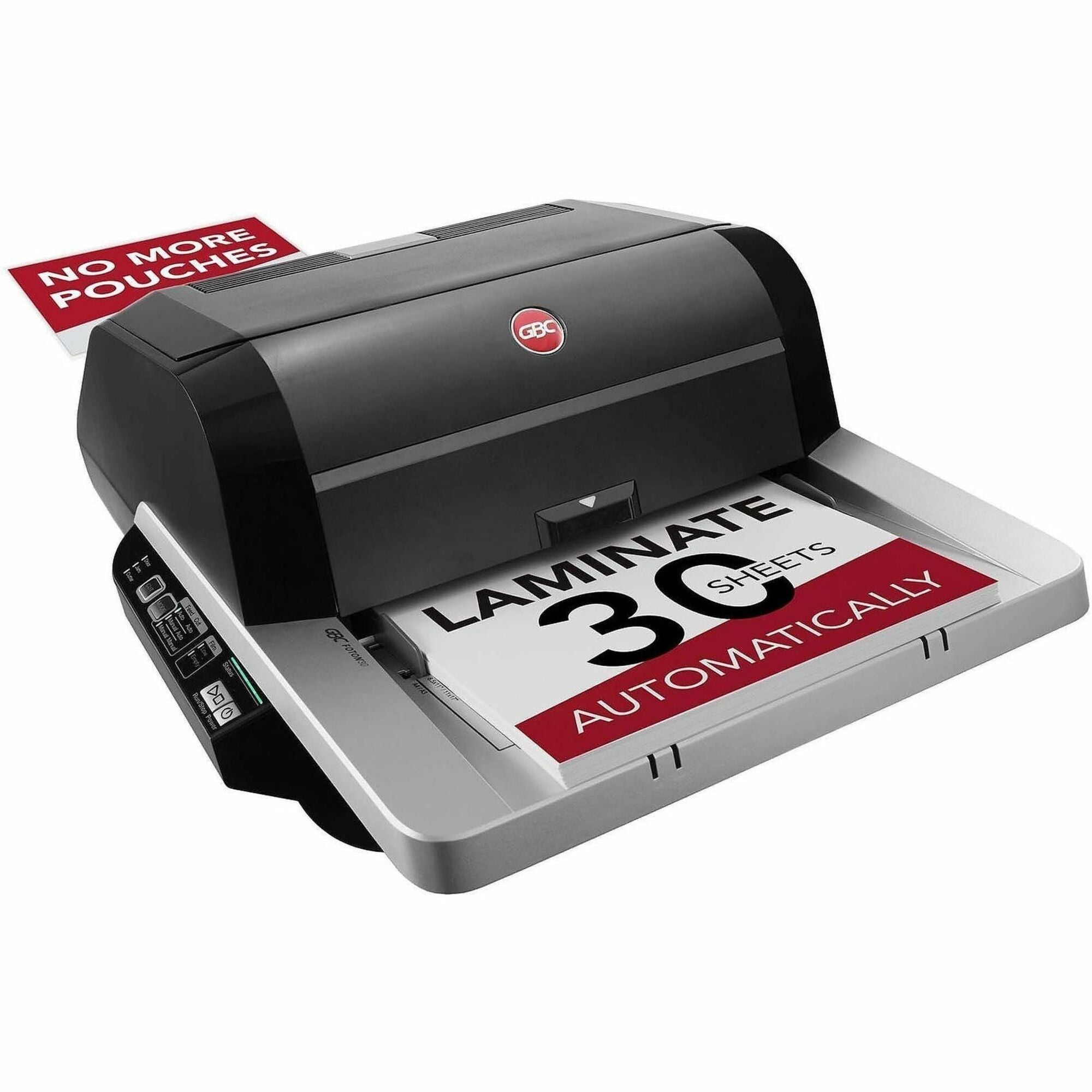 8.50" Lamination Width - 5 mil Lamination Thickness - 9.6" Height x 22.7" Width x 18.8" Depth