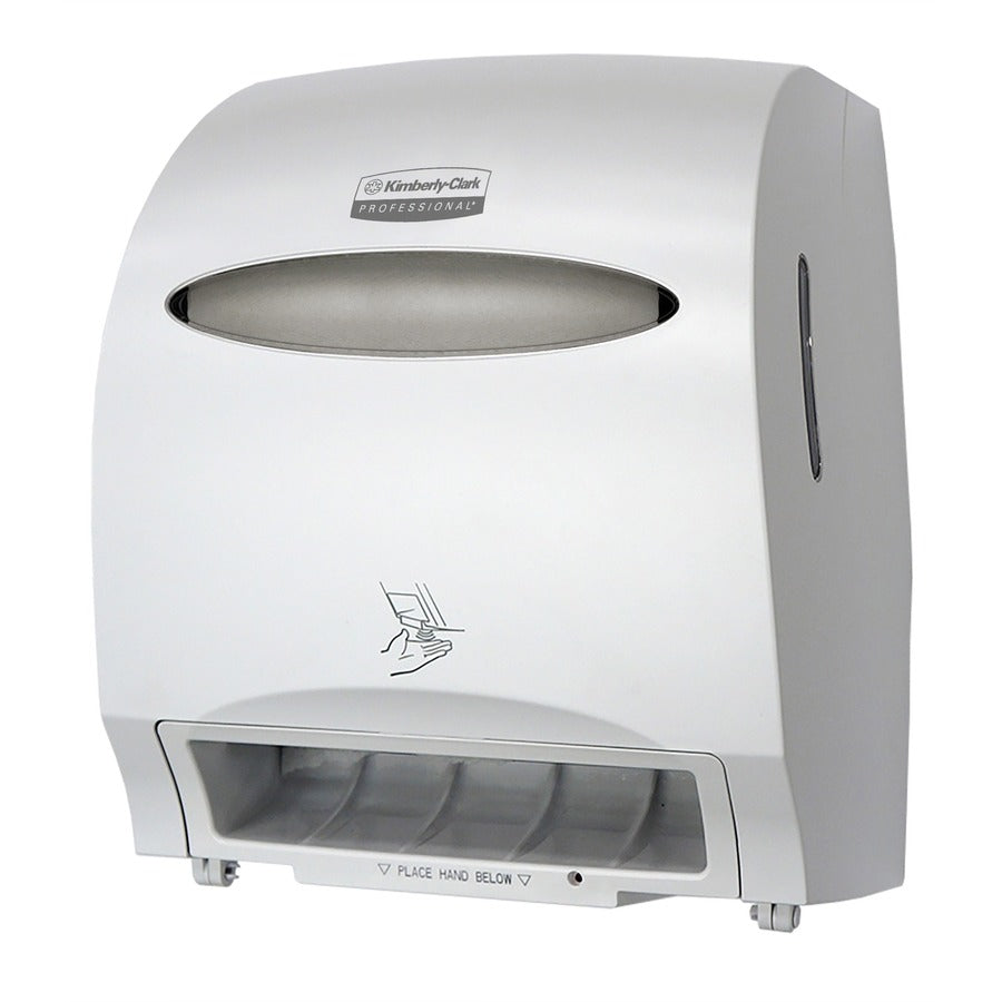 Kimberly-Clark Professional Electronic Touchless Roll Towel Dispenser - Touchless Dispenser - 15.8" Height x 12.7" Width x 9.6" Depth - White - Refillable, Jam Resistant, Key Lock - 1 Carton