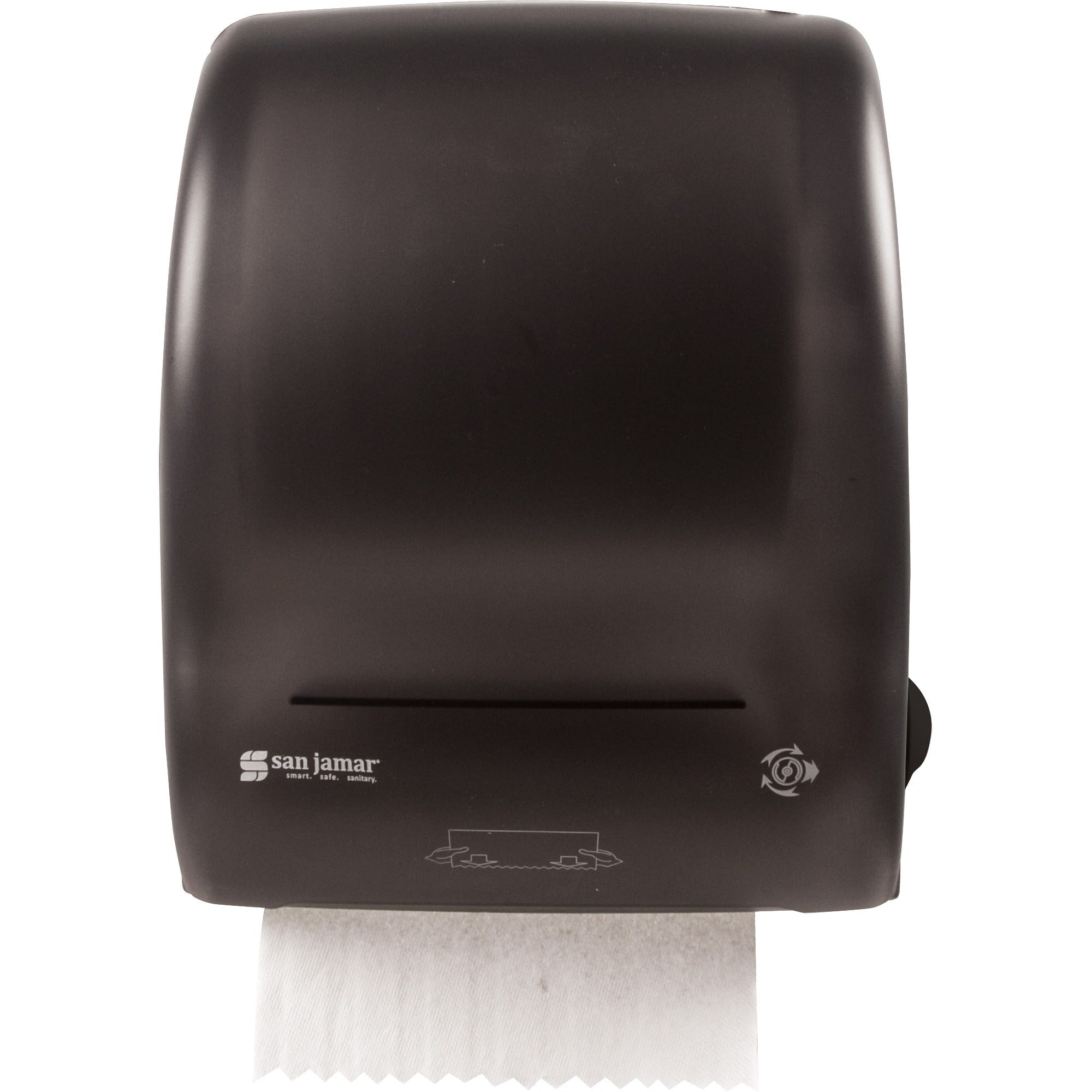 Touchless Dispenser - 1 x Roll - 15.1" Height x 12.4" Width x 9.3" Depth - Black Pearl - Easy-to-load - 1 Each