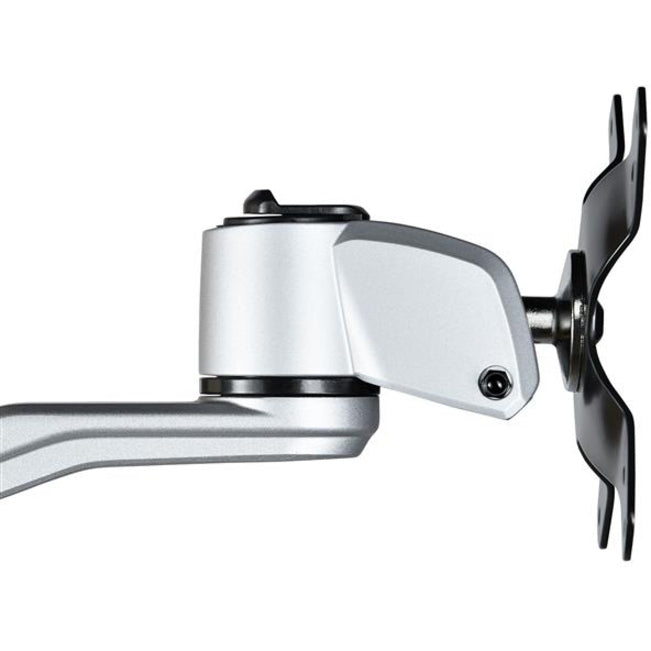 StarTech.com ARMWALLDS2 Mounting Bracket for Monitor, Flat Panel Display, Curved Screen Display - Silver - TAA Compliant