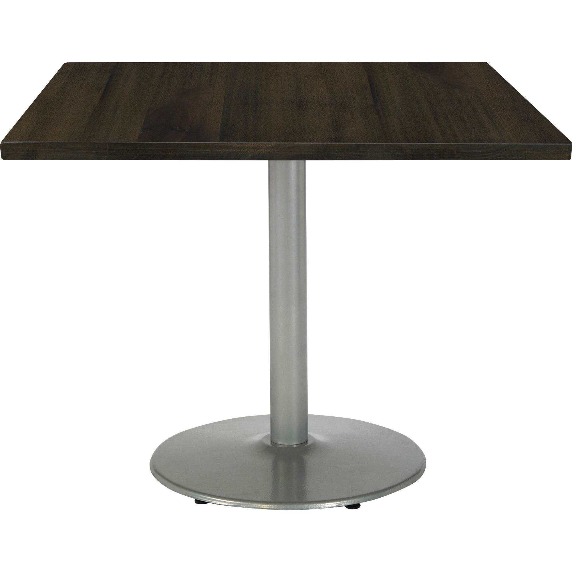 KFI 30" Round Vintage Wood Top Table - Espresso Round Top x 30" Table Top Diameter - Assembly Required - Vintage Wood Top Material - 1 Each