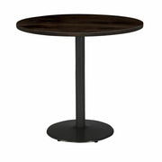 KFI 30" Round Vintage Wood Bistro Table, Espresso Finish, 30" Height, 1 Each