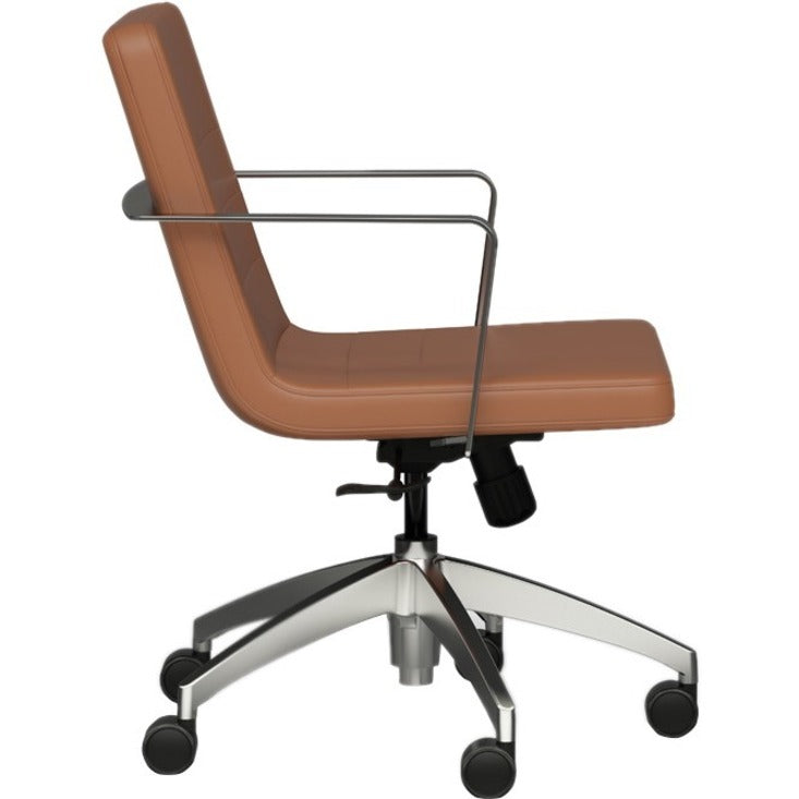 9 to 5 Seating Diddy 2450 Executive Chair - Camel Seat Color - Foam Seat Material - Camel Back Color - Foam Back Material - 5-star Base - 1 Each